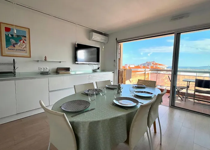 T3 Au Port De Saint-cyprien Avec Terrasse Et Climatisation - Fr-1-309-483